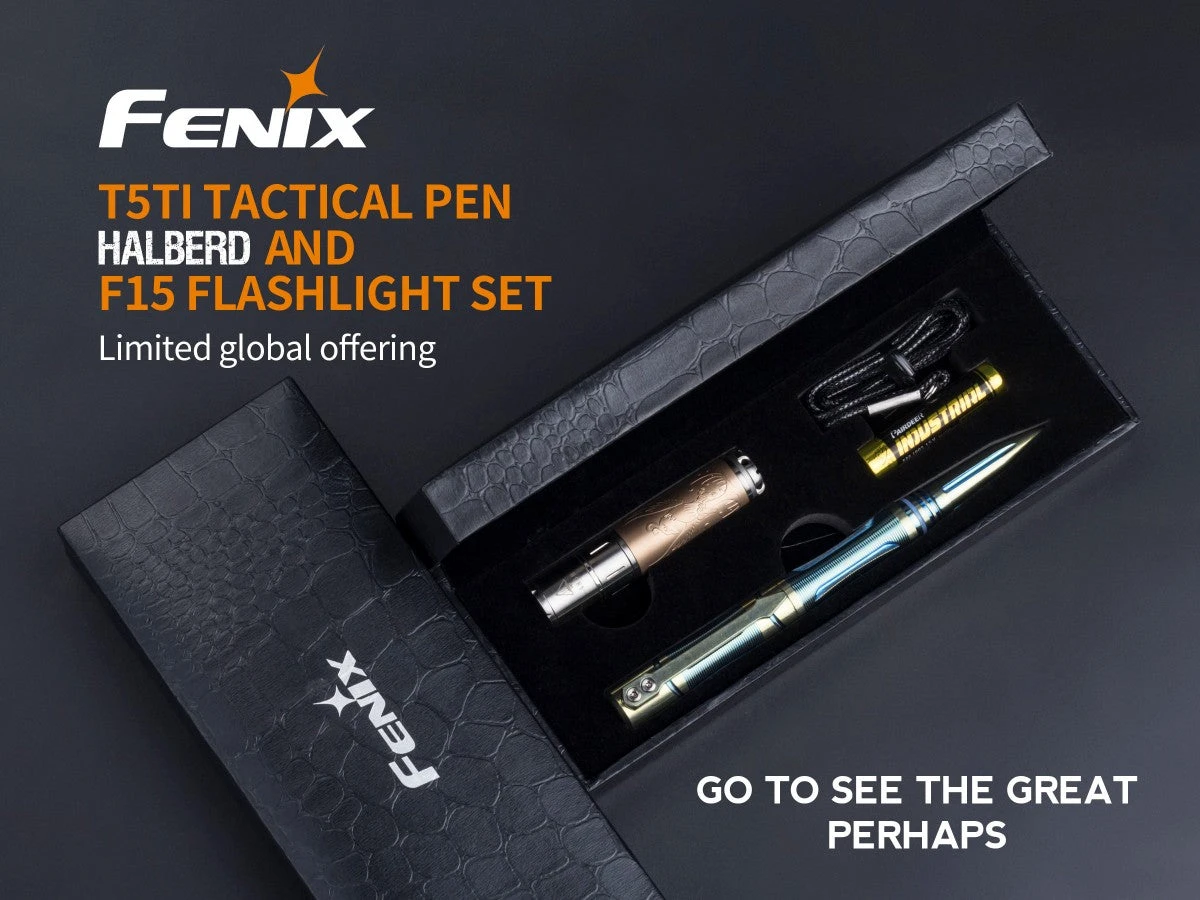 Fenix T5TI Tactical Pen & 15TH F/Light Set Grey 2 Fenix T5TI Tactical Pen & 15TH F/Light Set Grey - Image 2
