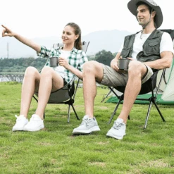 Hewolf Space Medium Aluminum Alloy Foldable Chair 15 Hewolf Space Medium Aluminum Alloy Foldable Chair -Montanic Store HW J2049 BLK 4