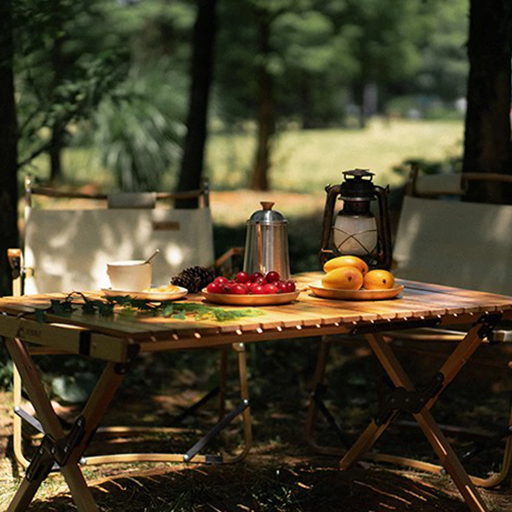 Hewolf Foldable Large Wooden Egg Roll Table 4 Hewolf Foldable Large Wooden Egg Roll Table - Image 4