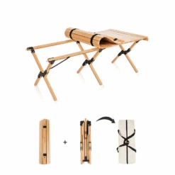 Hewolf Foldable Large Wooden Egg Roll Table 12 Hewolf Foldable Large Wooden Egg Roll Table -Montanic Store HW J2097 06