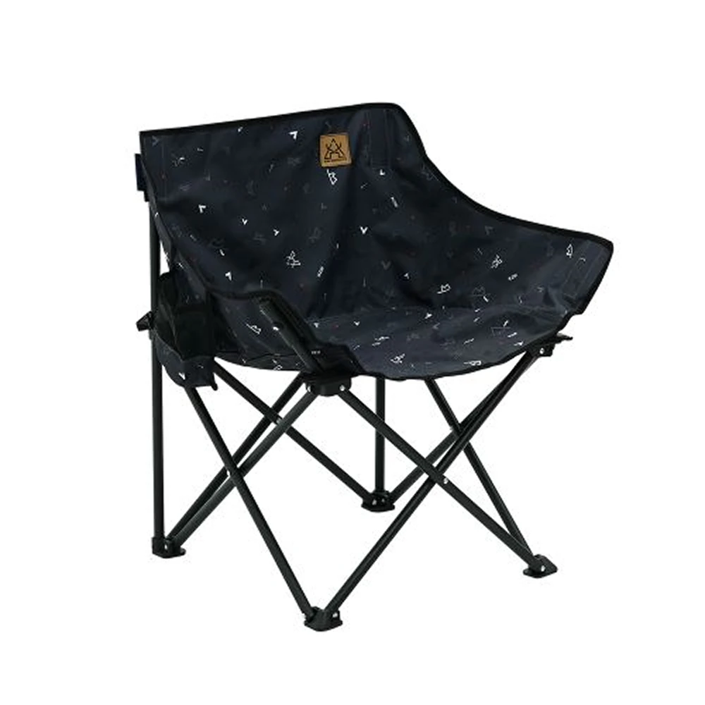 KZM Monogram Hygee Chair Black 1 KZM Monogram Hygee Chair Black
