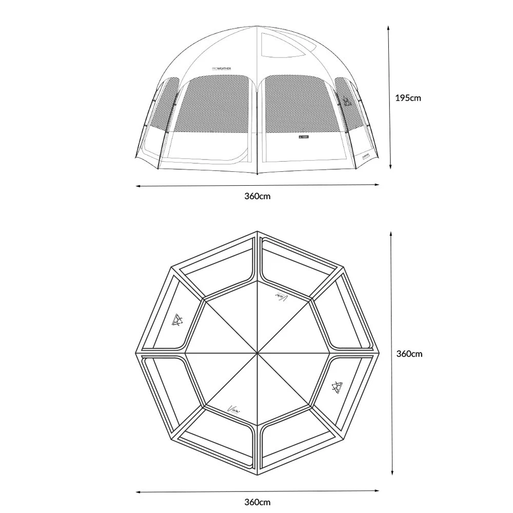 KZM Viva Dome Shelter Plus 7 KZM Viva Dome Shelter Plus - Image 7