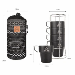 KZM NEW Black Mug 5P 13 KZM NEW Black Mug 5P -Montanic Store K8T3K004 7