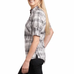 Kuhl Woman Spektra Plaid LS Shirt - Storm 7 Kuhl Woman Spektra Plaid LS Shirt - Storm -Montanic Store KUHL8316 STM 5