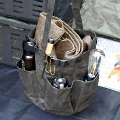 Post General Waxed Canvas Tool Bag Round - Grey 14 Post General Waxed Canvas Tool Bag Round - Grey -Montanic Store Life 01 2de3a681 f379 4153 b635 c97080822208
