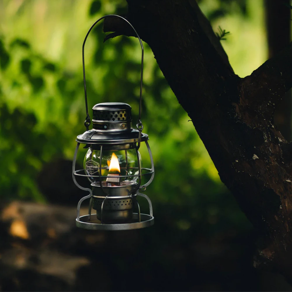 Thous Winds Railroad Kerosene Lamp Vintage Silver 6 Thous Winds Railroad Kerosene Lamp Vintage Silver - Image 6