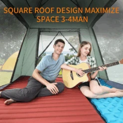 Hewolf Auto 3-4 Person Tent - Green 17 Hewolf Auto 3-4 Person Tent - Green -Montanic Store MON 1654 GRN 12