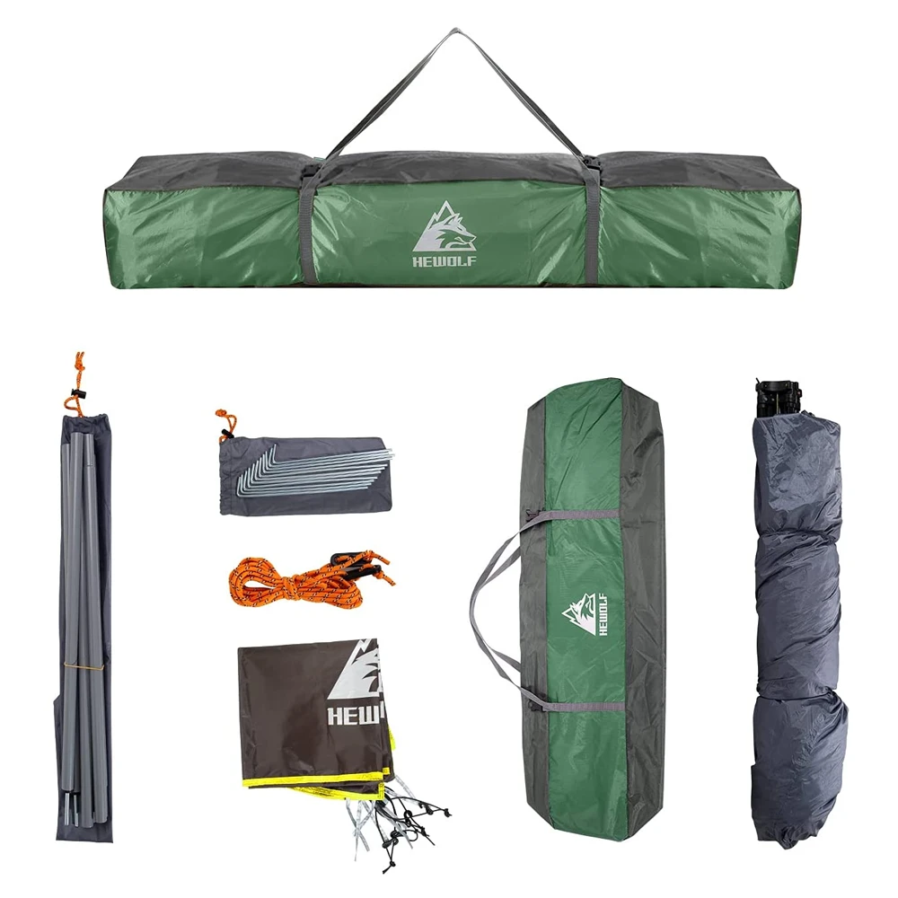 Hewolf Auto 3-4 Person Tent - Green 4 Hewolf Auto 3-4 Person Tent - Green - Image 4