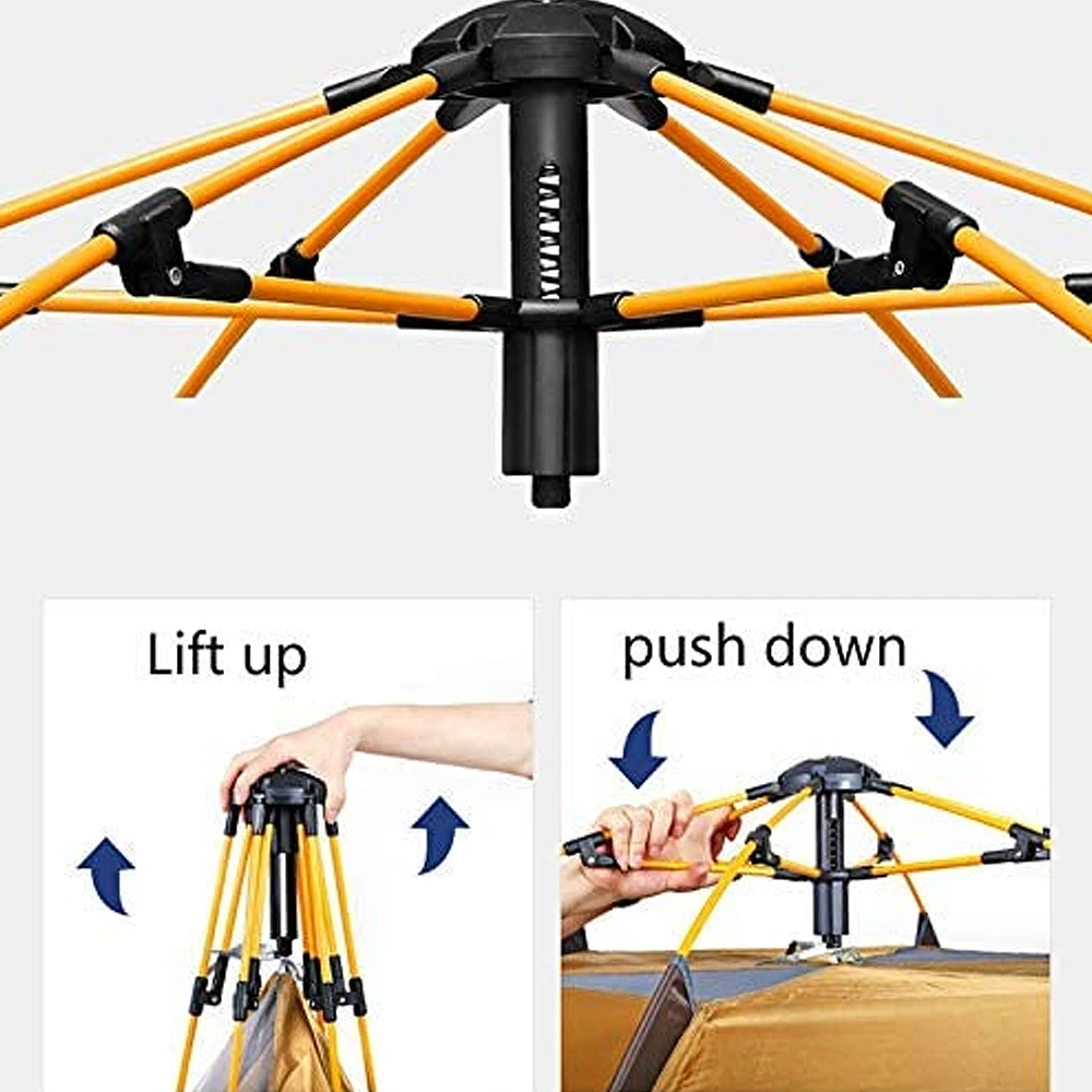 Hewolf 3-5 Person Automatic System Large Outdoor Camping Tent 10 Hewolf 3-5 Person Automatic System Large Outdoor Camping Tent - Image 10