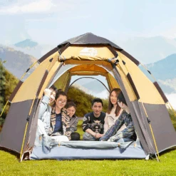 Hewolf 3-5 Person Automatic System Large Outdoor Camping Tent 22 Hewolf 3-5 Person Automatic System Large Outdoor Camping Tent -Montanic Store MON 1789 BLU 5