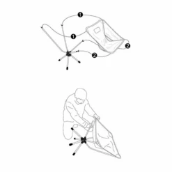 Camp Leader Ultra-light Portable Swivel Camping Chair 11 Camp Leader Ultra-light Portable Swivel Camping Chair -Montanic Store MON28 GY 6