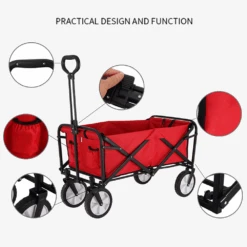 Camp Leader Camping Push Wagon - Black -Montanic Store MON42 10 edited