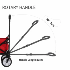 Camp Leader Camping Push Wagon - Black -Montanic Store MON42 8 edited