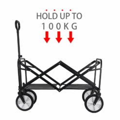 Camp Leader Camping Push Wagon - Black -Montanic Store MON42 9 edited