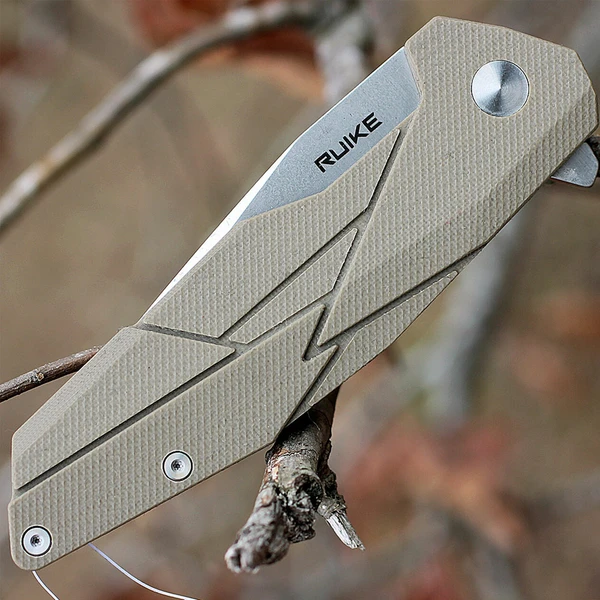 Ruike P138-W Desert Sand Liner Lock G10 Folding Knife 5 Ruike P138-W Desert Sand Liner Lock G10 Folding Knife - Image 5