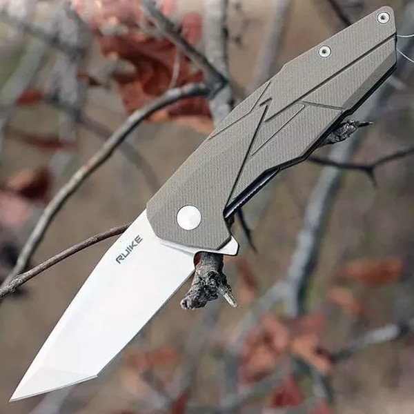 Ruike P138-W Desert Sand Liner Lock G10 Folding Knife 6 Ruike P138-W Desert Sand Liner Lock G10 Folding Knife - Image 6