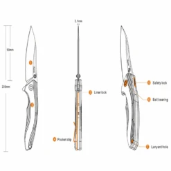 Ruike P841-L Table Knife 15 Ruike P841-L Table Knife -Montanic Store P841 L 10