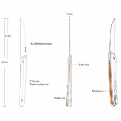 Ruike P865-B Knife -Montanic Store P865 B 12