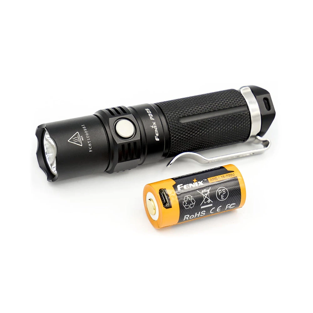 Fenix PD25 XP-L LED Flashlight Black 1 Fenix PD25 XP-L LED Flashlight Black