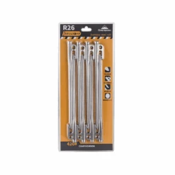 Campingmoon Stainless Steel Tent Pegs Silver 15 Campingmoon Stainless Steel Tent Pegs Silver -Montanic Store R26 8 2