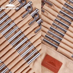 Campingmoon Stainless Steel Tent Pegs Silver 22 Campingmoon Stainless Steel Tent Pegs Silver -Montanic Store R26 8 6