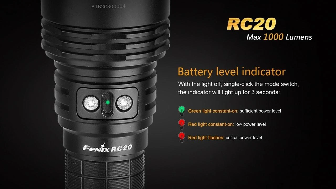 Fenix RC20 XM-L2 U2 Rechargable LED 5 Fenix RC20 XM-L2 U2 Rechargable LED - Image 5