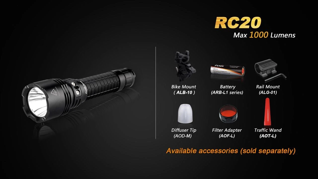 Fenix RC20 XM-L2 U2 Rechargable LED 2 Fenix RC20 XM-L2 U2 Rechargable LED - Image 2