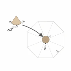 DoD Tongari Hat - One Pole Tent Cap 15 DoD Tongari Hat - One Pole Tent Cap -Montanic Store TG1 768 BK 3