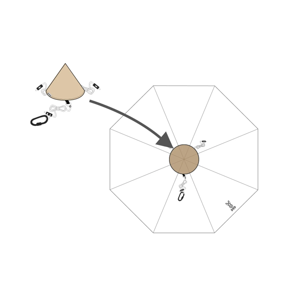 DoD Tongari Hat - One Pole Tent Cap 4 DoD Tongari Hat - One Pole Tent Cap - Image 4