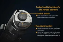 Fenix TK25 LED Flashlight RB Version Black 12 Fenix TK25 LED Flashlight RB Version Black -Montanic Store TK25RB Hunting Flashlight Switches