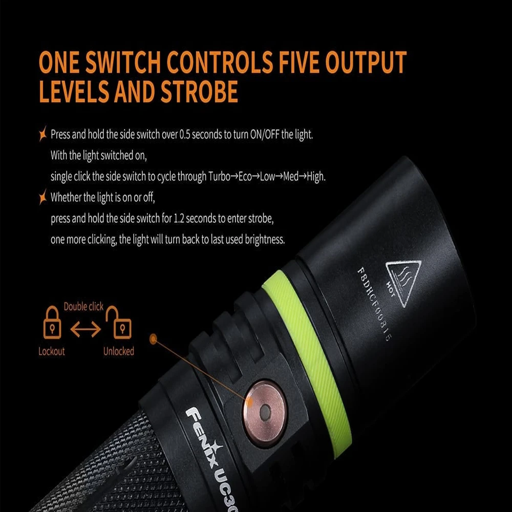 Fenix UC30 Flashlight - 1000 Lumens 6 Fenix UC30 Flashlight - 1000 Lumens - Image 6