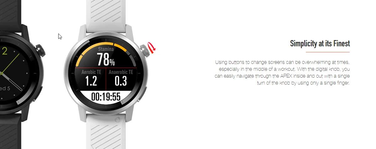 Coros Apex 46mm Multisport GPS Watch - White 4 Coros Apex 46mm Multisport GPS Watch - White - Image 4
