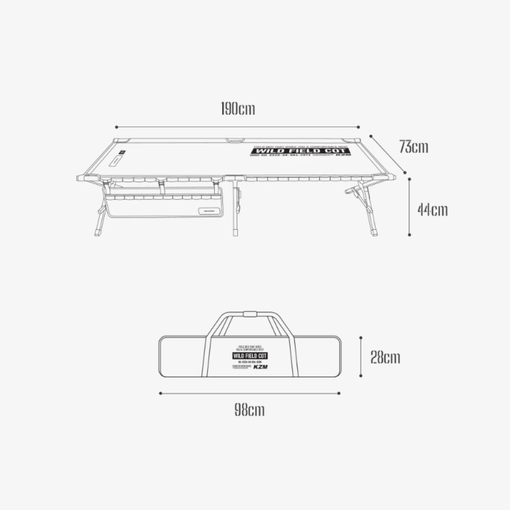 KZM Field Cot Wide 7 KZM Field Cot Wide - Image 7