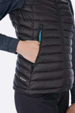 Rab Microlight Vest Women's Black/Seaglass 9 Rab Microlight Vest Women's Black/Seaglass -Montanic Store qda 97 pic04