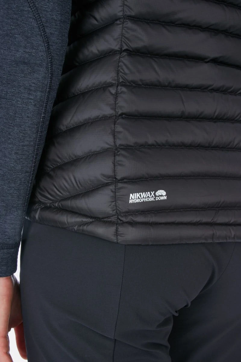 Rab Microlight Vest Women's Black/Seaglass 4 Rab Microlight Vest Women's Black/Seaglass - Image 4