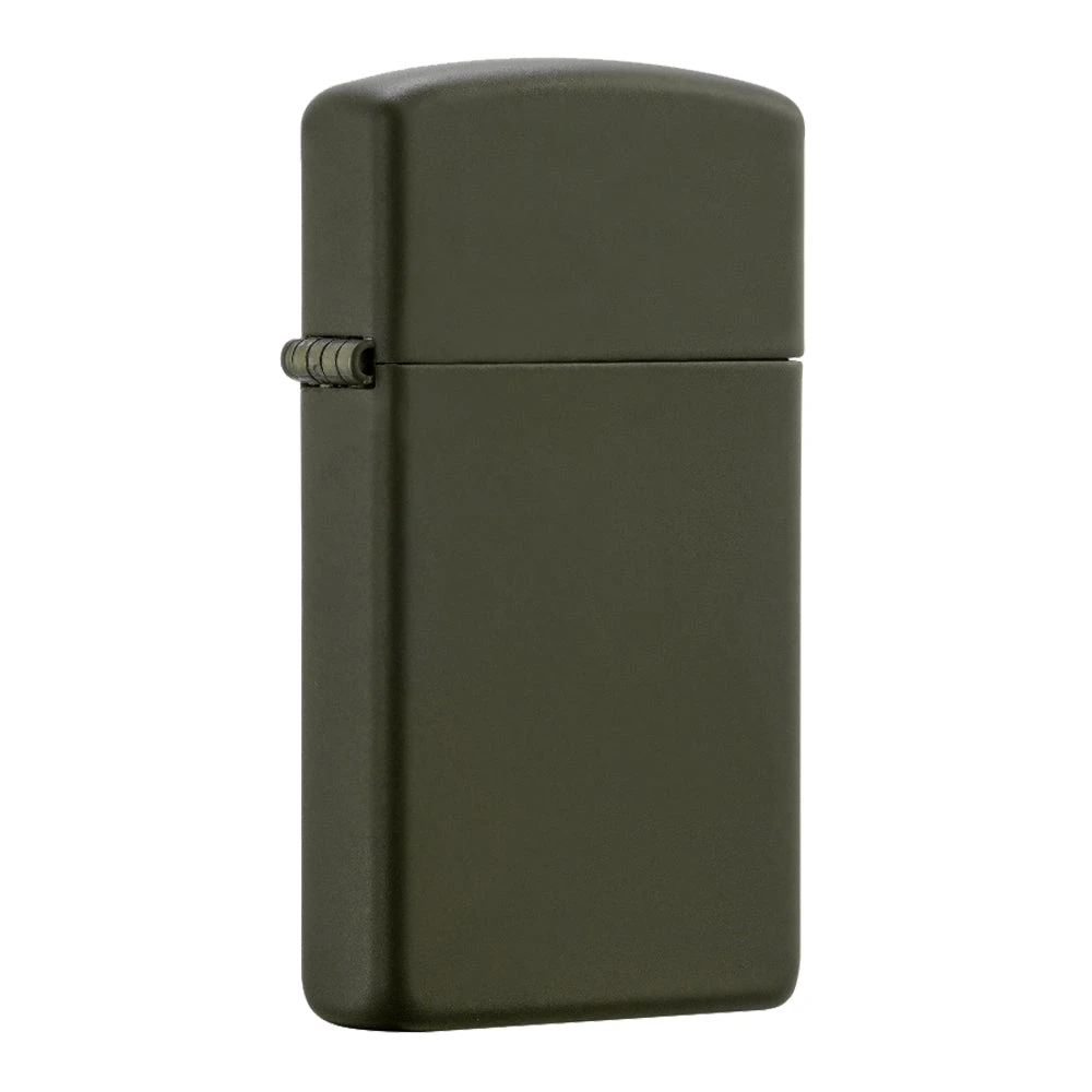 Zippo 1627ZL Slim Green Matte With Zippo Logo - Refillable Windproof Lighter 2 Zippo 1627ZL Slim Green Matte With Zippo Logo - Refillable Windproof Lighter - Image 2