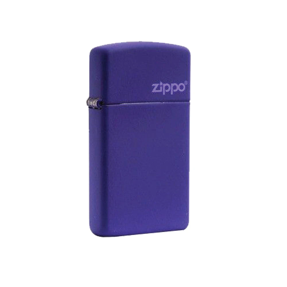 Zippo 1637ZL Slim Purple Matte With Zippo Logo - Refillable Windproof Lighter 1 Zippo 1637ZL Slim Purple Matte With Zippo Logo - Refillable Windproof Lighter