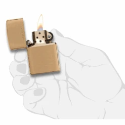 Zippo 204 Brushed Solid Brass - Refillable Windproof Lighter 9 Zippo 204 Brushed Solid Brass - Refillable Windproof Lighter -Montanic Store zippo 204 5