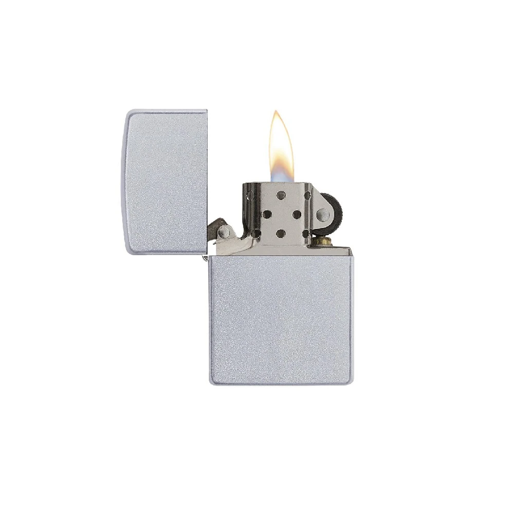 Zippo 205 Classic Satin Chrome - Refillable Windproof Lighter 2 Zippo 205 Classic Satin Chrome - Refillable Windproof Lighter - Image 2