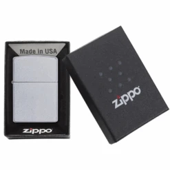 Zippo 205 Classic Satin Chrome - Refillable Windproof Lighter 6 Zippo 205 Classic Satin Chrome - Refillable Windproof Lighter -Montanic Store zippo 205 5