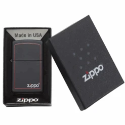 Zippo 218ZB Classic Black And Red Zippo - Refillable Windproof Lighter 6 Zippo 218ZB Classic Black And Red Zippo - Refillable Windproof Lighter -Montanic Store zippo 218zb 2