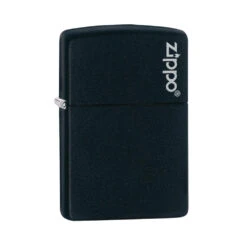 Zippo 218ZL Black Matte With Zippo Logo - Refillable Windproof Lighter -Montanic Store zippo 218zl 2