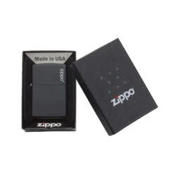 Zippo 218ZL Black Matte With Zippo Logo - Refillable Windproof Lighter -Montanic Store zippo 218zl 4