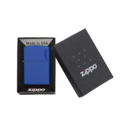 Zippo Royal 229ZL Blue Matte With Zippo Logo - Refillable Windproof Lighter -Montanic Store zippo 229zl 4