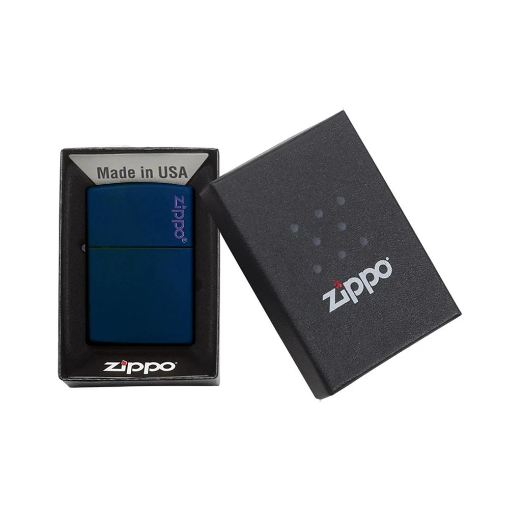 Zippo 239ZL Navy Matte With Zippo Logo - Refillable Windproof Lighter 3 Zippo 239ZL Navy Matte With Zippo Logo - Refillable Windproof Lighter - Image 3