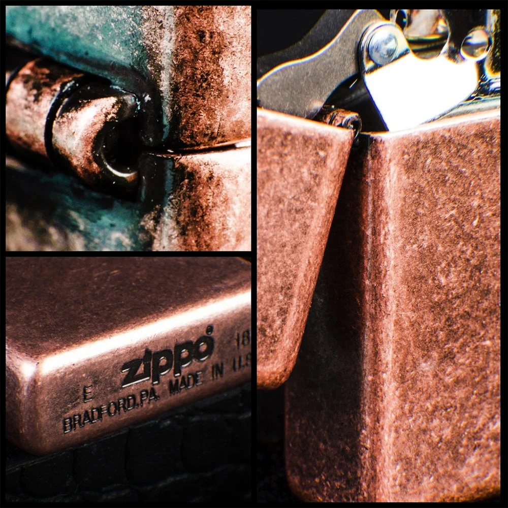 Zippo 301FB Antique Copper - Refillable Windproof Lighter 5 Zippo 301FB Antique Copper - Refillable Windproof Lighter - Image 5